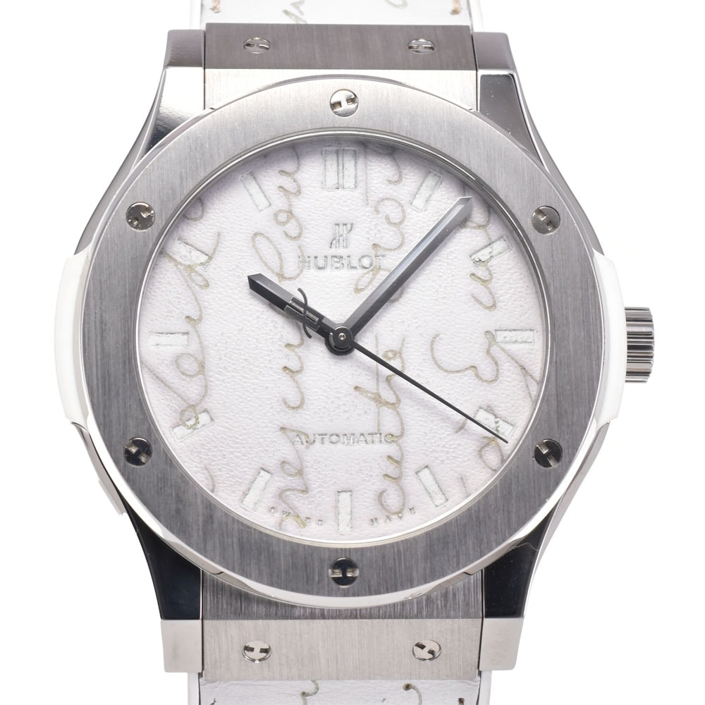 ウブロ HUBLOT 511.NE.050W.VR.JBER19 クラシック・フュージョン ベルルッティ 日本限定100本 自動巻き メンズ 美品 箱/保証書 O#145991