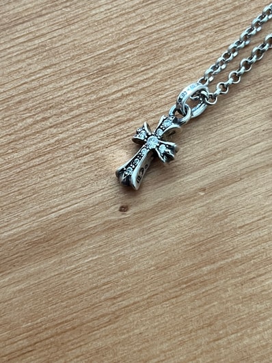 Chrome Hearts CH Cross Baby Fat Charm "Silver"