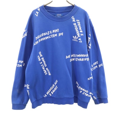 adidas Originals アディダスオリジナルス 長袖 スウェット トレーナー L ブルー