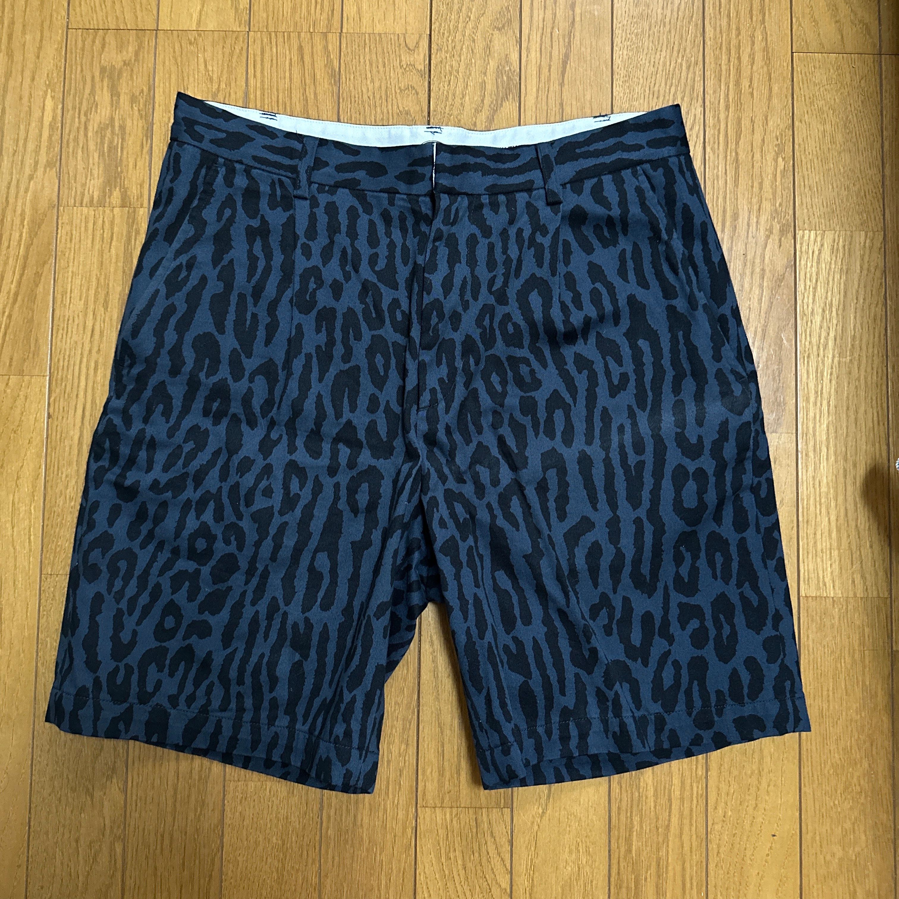 WACKO MARIA DICKIES / LEOPARD PLEATED TROUSERS "Navy"
