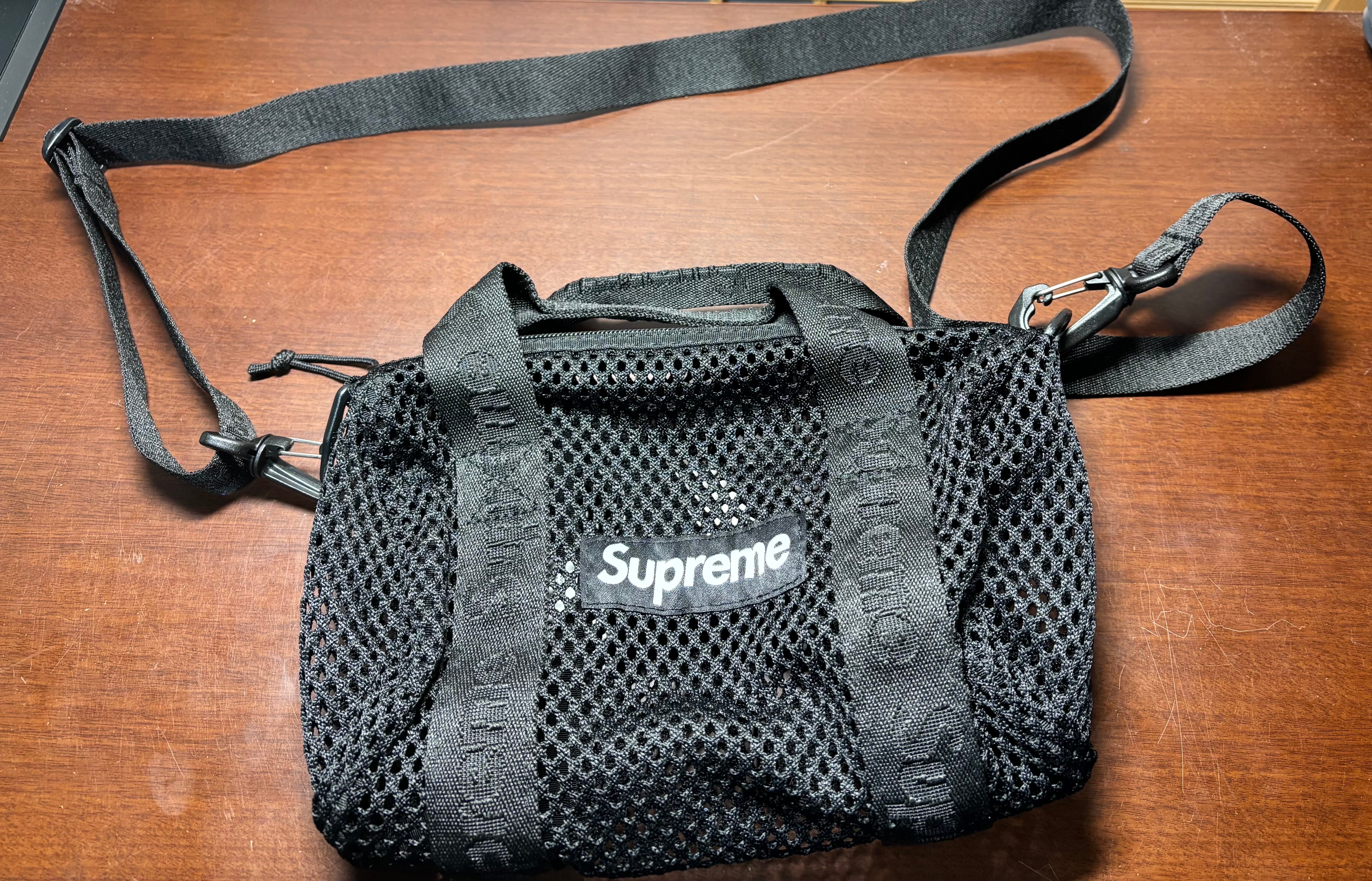 Supreme Mesh Mini Duffle Bag "Black" (25SS)