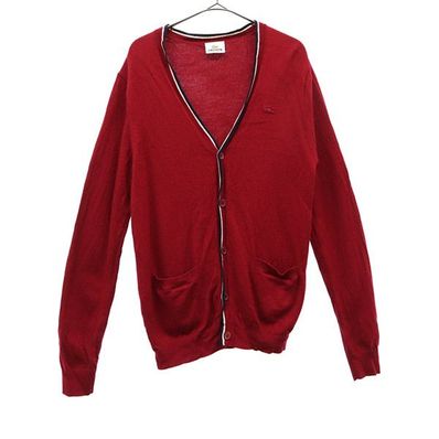 LACOSTE 長袖 ウール100% カーディガン