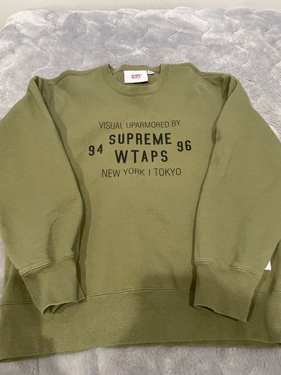 Supreme / WTAPS Crewneck "Light Olive"