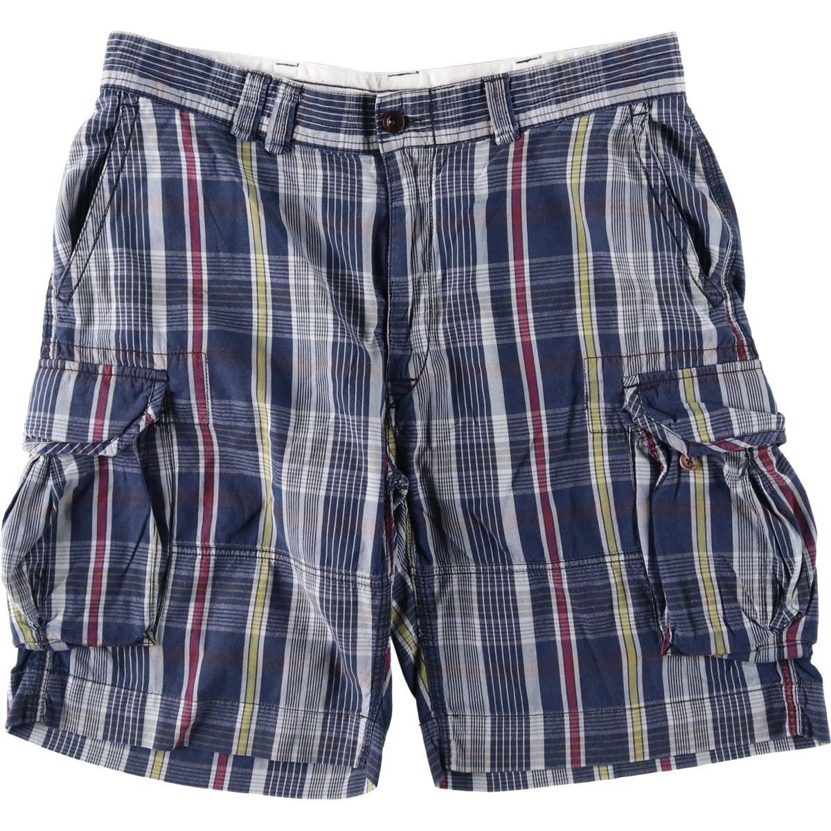 古着 ラルフローレン Ralph Lauren POLO by Ralph Lauren チェック柄 カーゴショーツ ショートパンツ メンズw38相当/eaa657209
