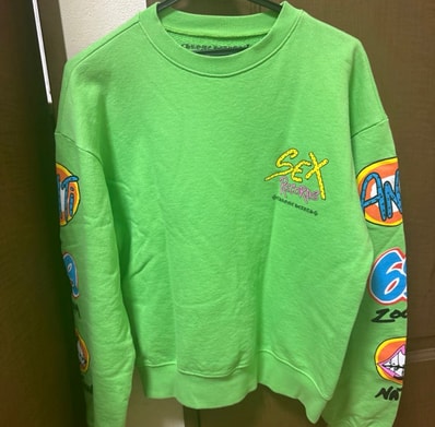 Chrome Hearts Matty Boy Sex Records Crewneck Sweatshirt "Citrus"