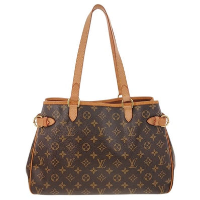 LOUIS VUITTON ルイ・ヴィトン バティニョール オリゾンタル ハンドバッグ M51154 モノグラム ブラウン レディース【中古】
