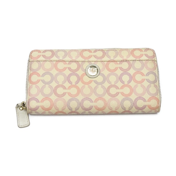 コーチ COACH ラウンドファスナー シグネチャー 長財布