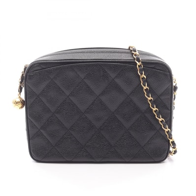 シャネル CHANEL マトラッセ ショルダーバッグ バッグ キャビアスキン(グレインドカーフ) レディース ブラック系 【中古】