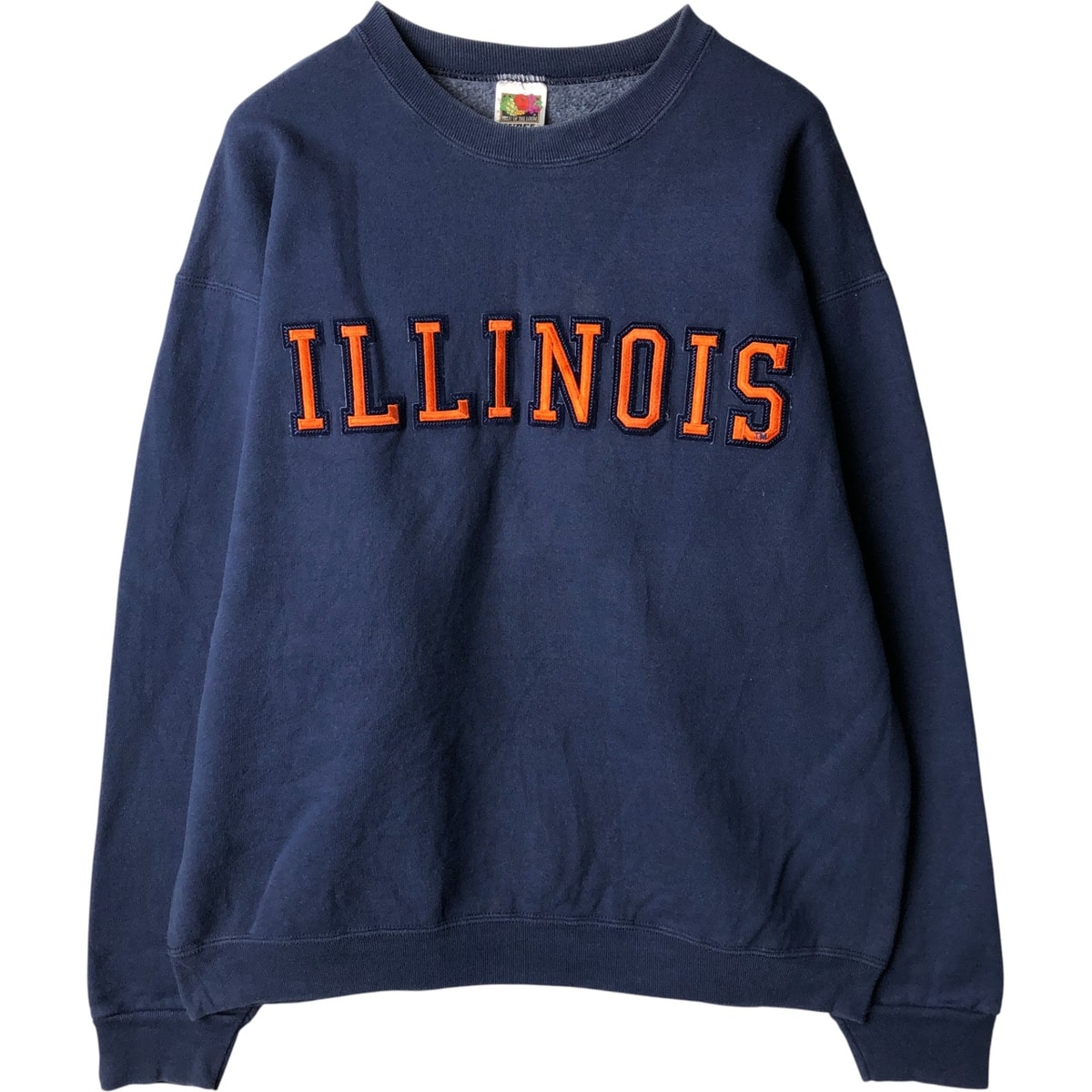 古着 00年代 フルーツオブザルーム FRUIT OF THE LOOM SUPER COTTON カレッジスウェットシャツ トレーナー メンズL相当/eaa419799