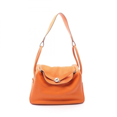 エルメス HERMES リンディ34 ショルダーバッグ バッグ レザー トリヨンクレマンス オレンジ □M刻印(2009年製造) レディース オレンジ系 【中古】