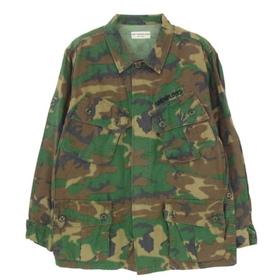 TENDERLOIN テンダーロイン 16AW T-ARMY JKT JF ウッドランド カモ柄 アーミー ミリタリー ファティーグ ジャケット カーキ系 S【中古】