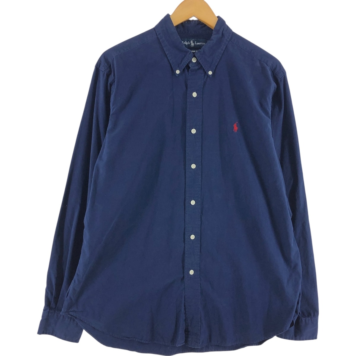 古着 ラルフローレン Ralph Lauren CLASSIC FIT 長袖 ボタンダウンシャツ メンズL相当/eaa526817