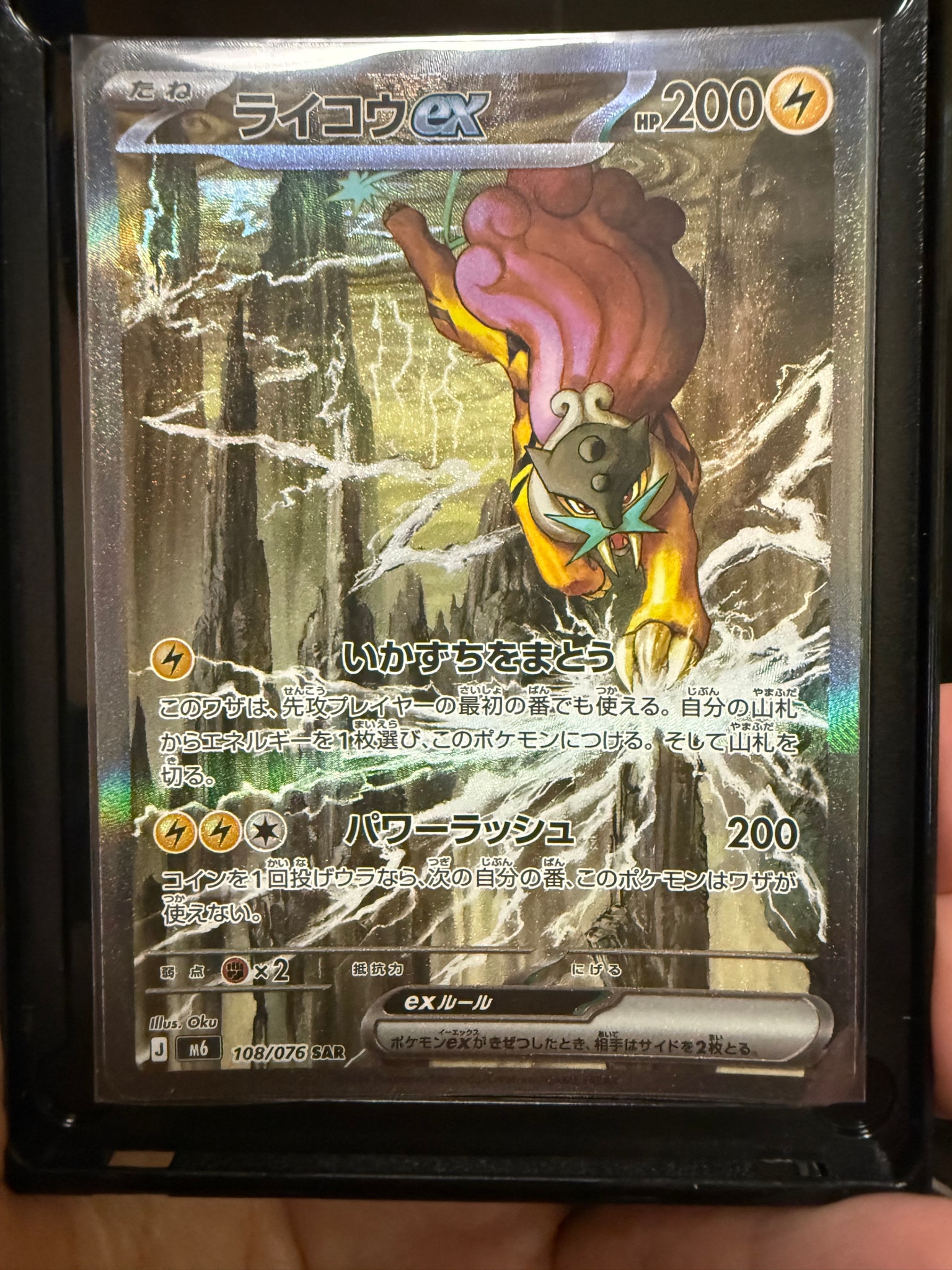 ライコウex SAR [M6 108/076](拡張パック「ストームエメラルダ」)通販