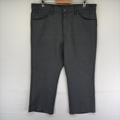 古着 90's/90年代 リーバイス Levi's USA製 パンツ スラックス スコービルジッパー ブーツカット フレア W38 L29 グレー系 メンズ