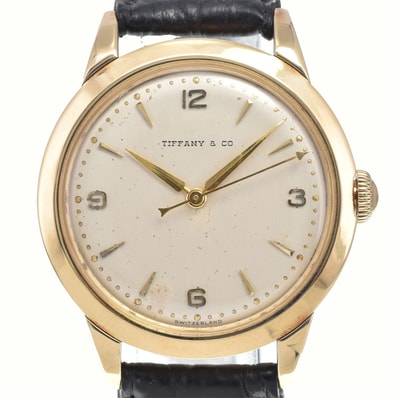 ティファニー TIFFANY&Co. 48629 ヴィンテージ フランソワ・ボーゲル K14YG Cal.261 シルバー 手巻き メンズ 良品 腕時計 Y#146211