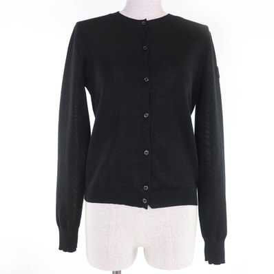 極美品 モンクレール カーディガン CARDIGAN ブラック レディース XS