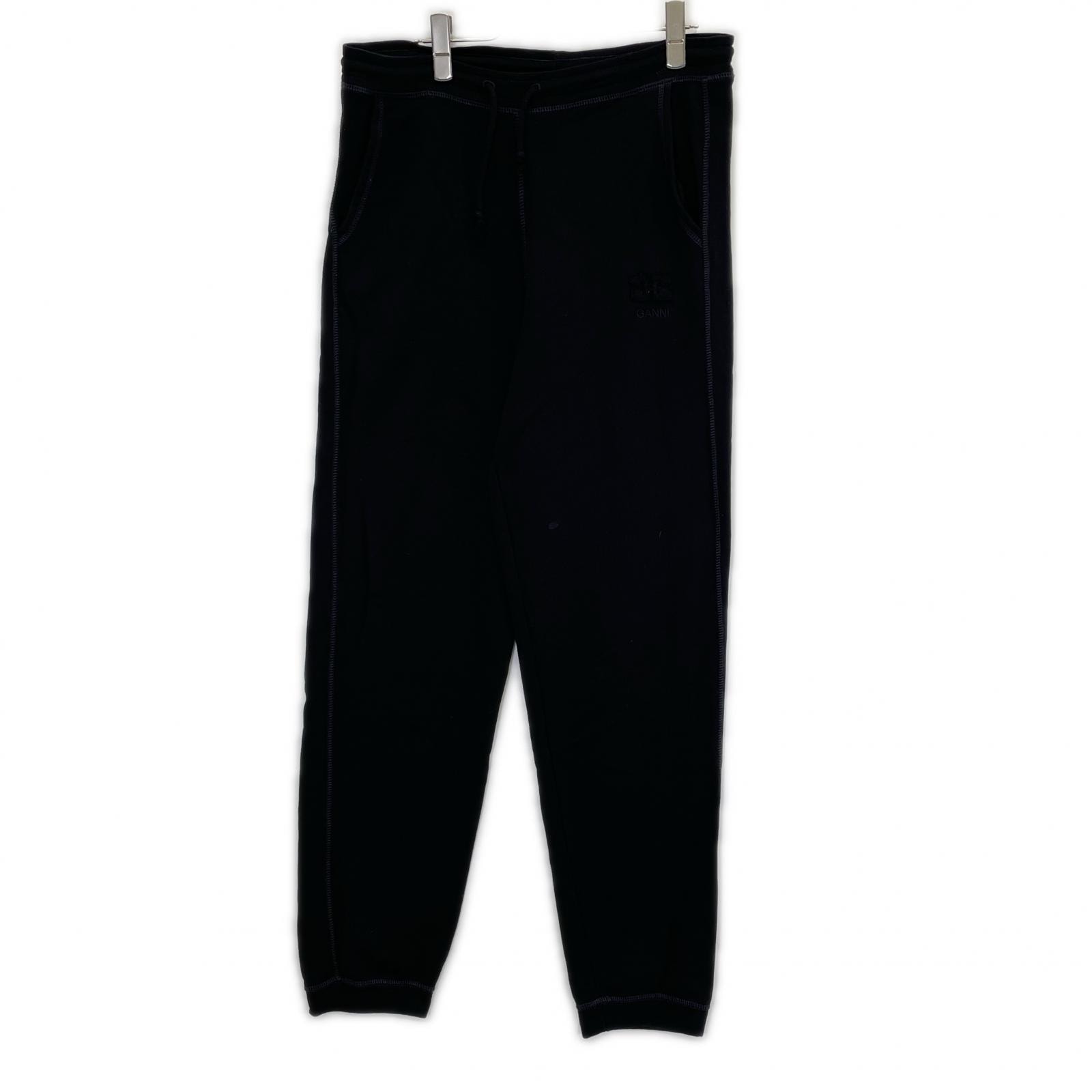 ガニー ブラック Isoli sweatpant/ロゴ入り スウェットパンツ XXS