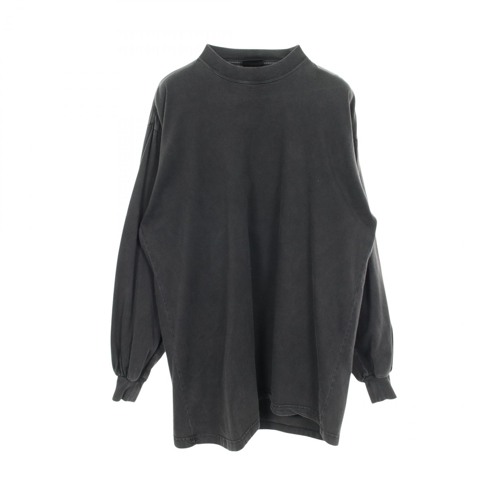 バレンシアガ BALENCIAGA 長袖Tシャツ 衣料品 トップス コットン メンズ グレー系 【中古】