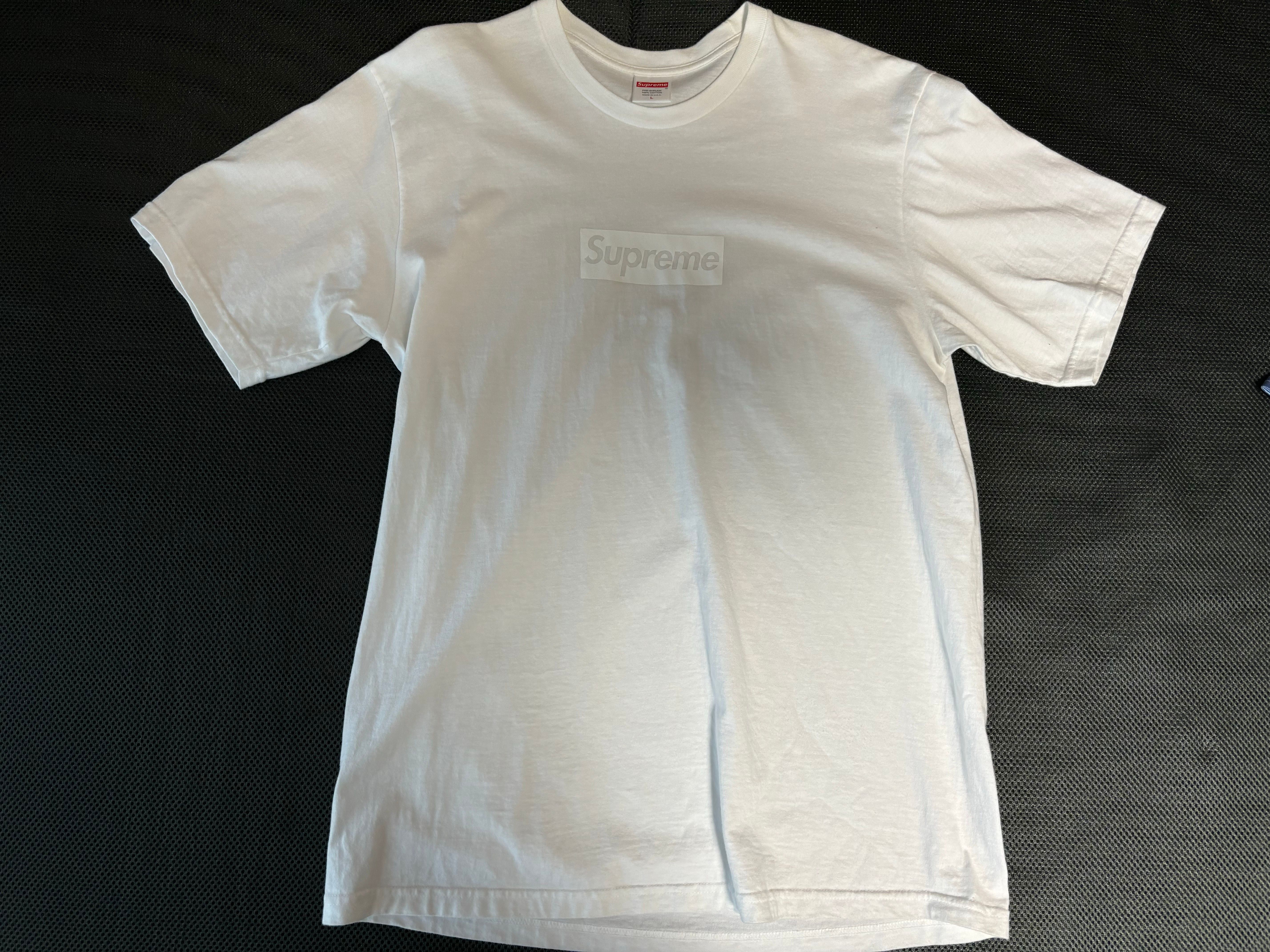 Supreme Tonal Box Logo Tee "White"