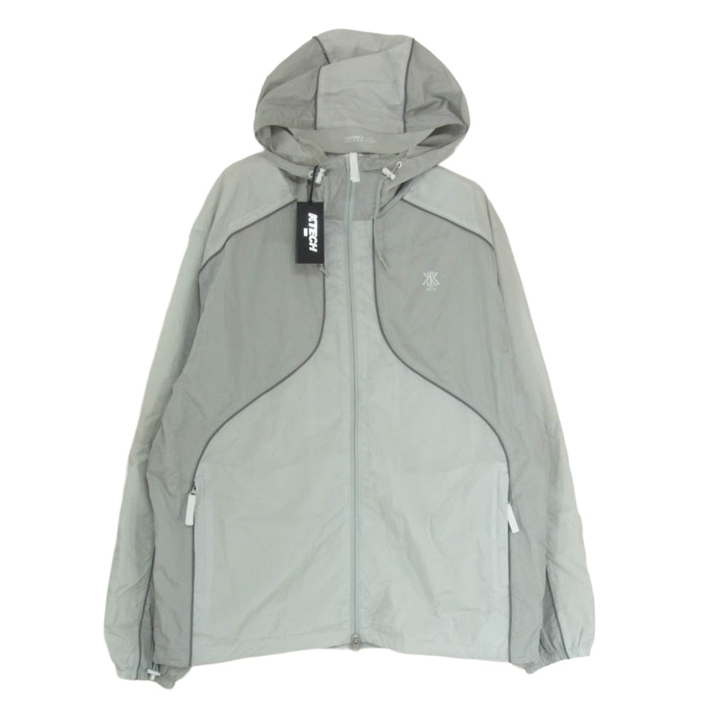 KITH キス ナイロンジャケット 25SS KHM010767-2012 K-Tech Nylon Bolt Shell Jacket ナイロン ボルト シェル ジャケット グレー系 XL【極上美品】【中古】