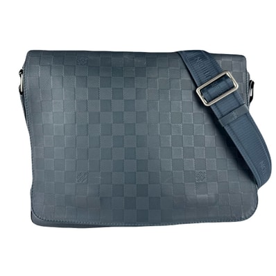 ルイ ヴィトン LOUIS VUITTON ショルダーバッグ ダミエ アンフィニ ディストリクトPM/ダミエ アンフィニ ネイビー メンズ N41285【中古】 z8921