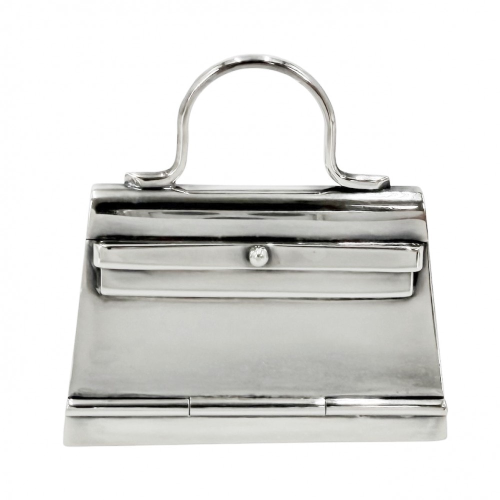 HERMES エルメス 雑貨 ケリーモチーフ ピルケース 小物 シルバー925    ユニセックス 約38.9g【中古品】