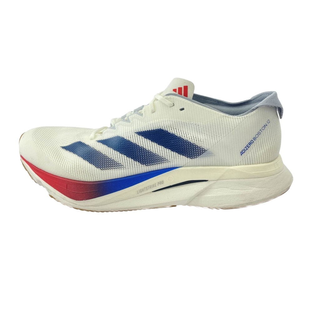 adidas アディダス スニーカー JI4476 Adizero Boston 12 アディゼロ ボストン ランニングシューズ スニーカー ホワイト系 マルチカラー系 27.5cm【中古】