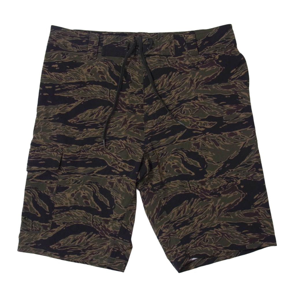 HYSTERIC GLAMOUR ヒステリックグラマー ショートパンツ 0242QM02 カモフラ カーゴ スイム ショーツ ハーフパンツ カーキ系 M【中古】