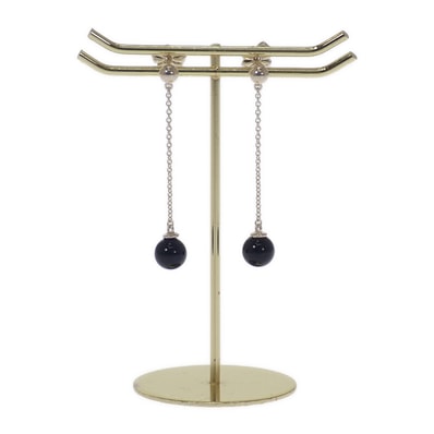 ティファニー TIFFANY&Co. チェーン ピアス シルバー925 オニキス ブラック レディース【中古】【Aランク】