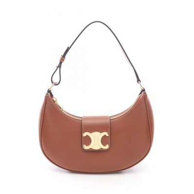 セリーヌ CELINE AVA アヴァ トリオンフ ミディアム ショルダーバッグ バッグ レザー レディース ブラウン系 114493DGQ04LU 【新品】