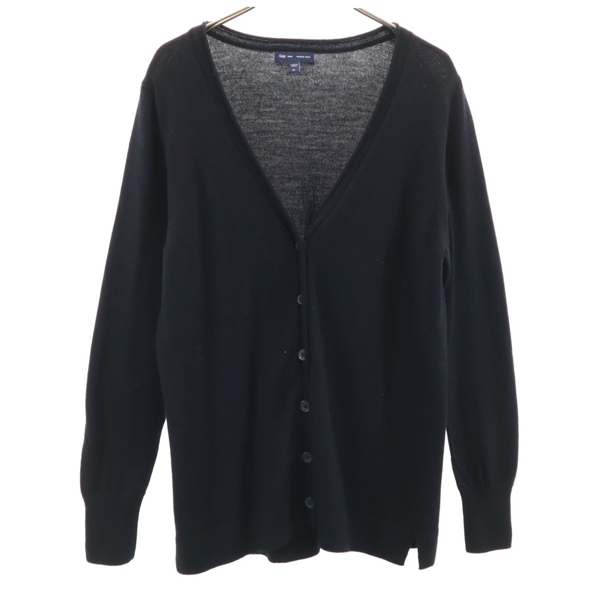GAP ギャップ 長袖 ウール カーディガン XL ブラック