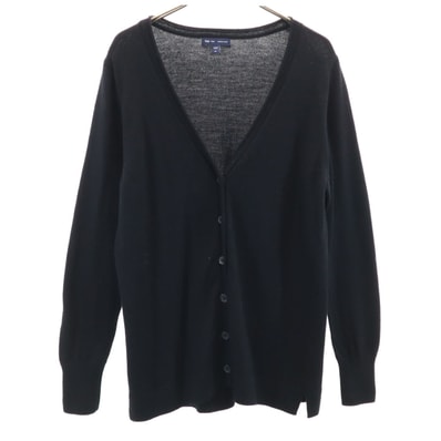 GAP ギャップ 長袖 ウール カーディガン XL ブラック