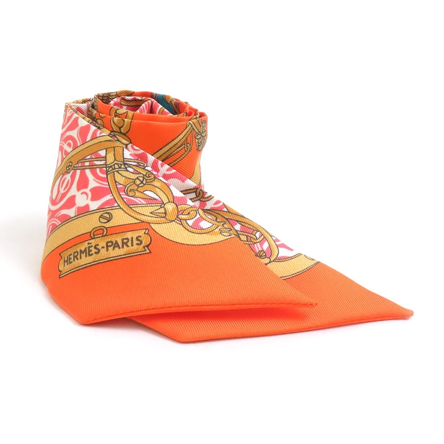 エルメス HERMES スカーフ ツイリー シルク マルチカラー レディース【中古】 56765k