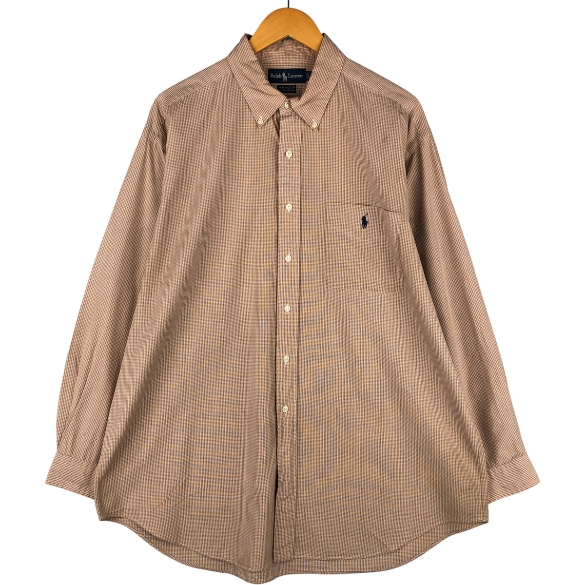 古着 ラルフローレン Ralph Lauren YARMOUTH 長袖 ボタンダウンチェックシャツ メンズXL相当/eaa593743