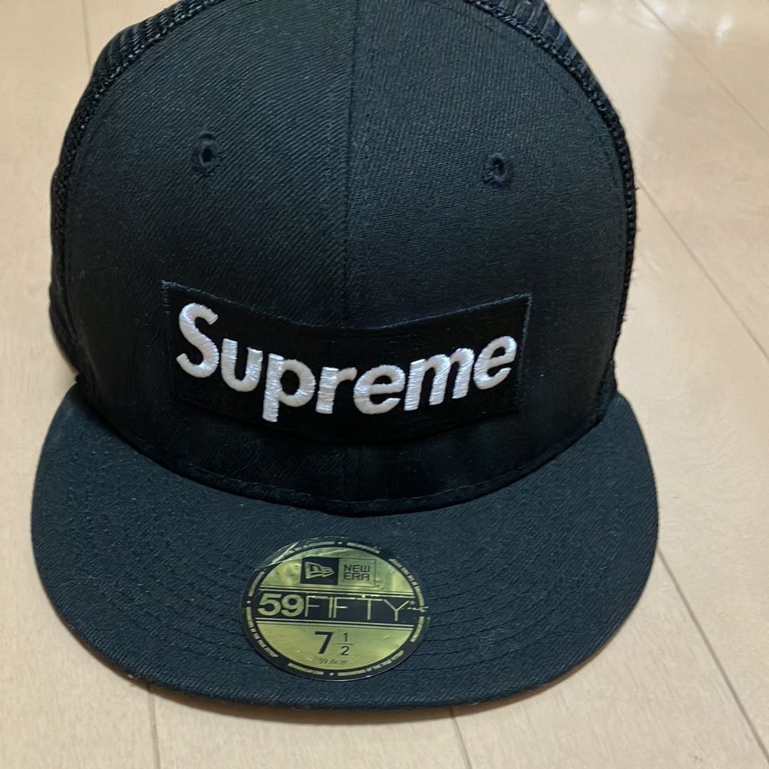 Supreme Box Logo Mesh Back New Era "Black" (22SS)