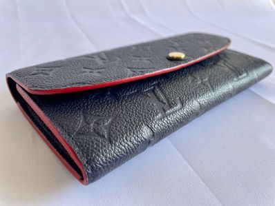 Louis Vuitton Emilie Wallet Monogram Empreinte "Marine Rouge"