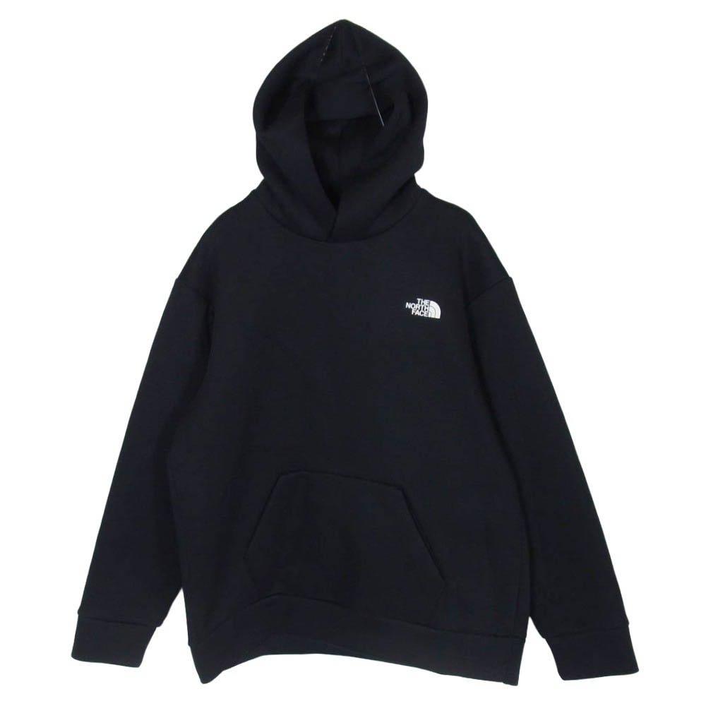 THE NORTH FACE ノースフェイス NT12286 TECH AIR SWEAT WIDE HOODIE テック エア スウェット フーディー パーカー ブラック系 L【中古】