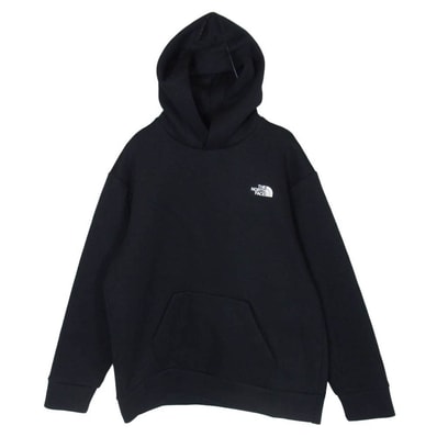 THE NORTH FACE ノースフェイス NT12286 TECH AIR SWEAT WIDE HOODIE テック エア スウェット フーディー パーカー ブラック系 L【中古】