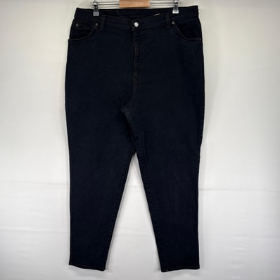 古着 90's/90年代 リーバイス Levi's USA製 デニム パンツ 922 テーパード オレンジタブ テーパード 20W MED ブラック系 レディース