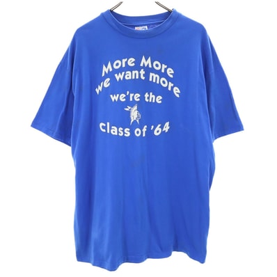 Hanes ヘインズ 90s USA製 半袖 シングルステッチ Tシャツ XL ブルー BEEFY-T オールド ヴィンテージ