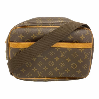 【6dd4803】ルイヴィトン ショルダーバッグ モノグラム リポーターPM M45254 ブラウン【中古】レディース