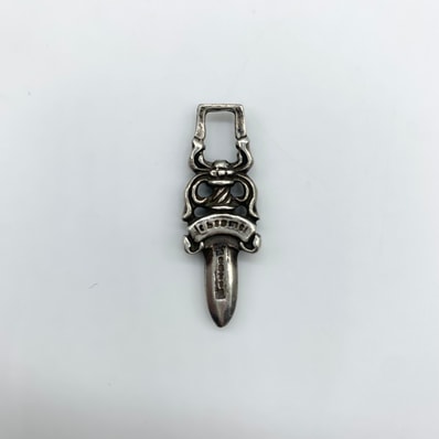 Chrome Hearts #5 Dagger Charm Zip 1 "Silver"