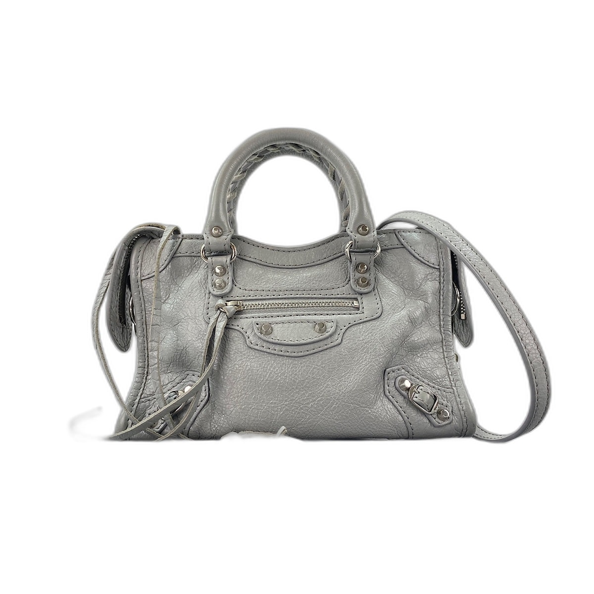 バレンシアガ BALENCIAGA クラシック ナノシティ ショルダーバッグ レザー【中古】
