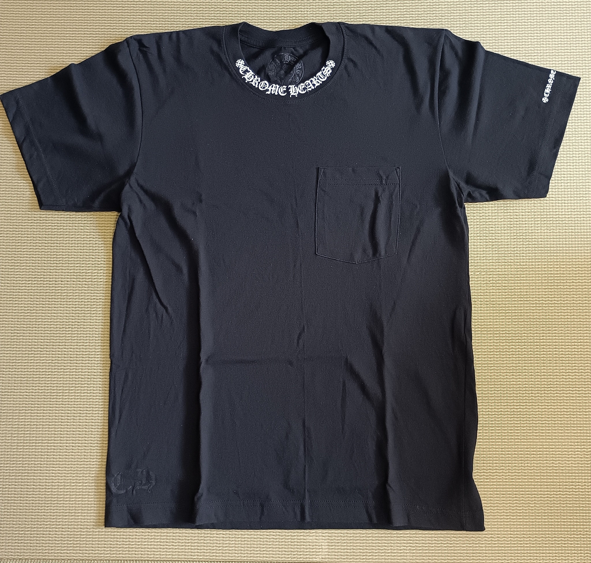 Chrome Hearts Neck Logo S/S T-Shirt "Black/White"