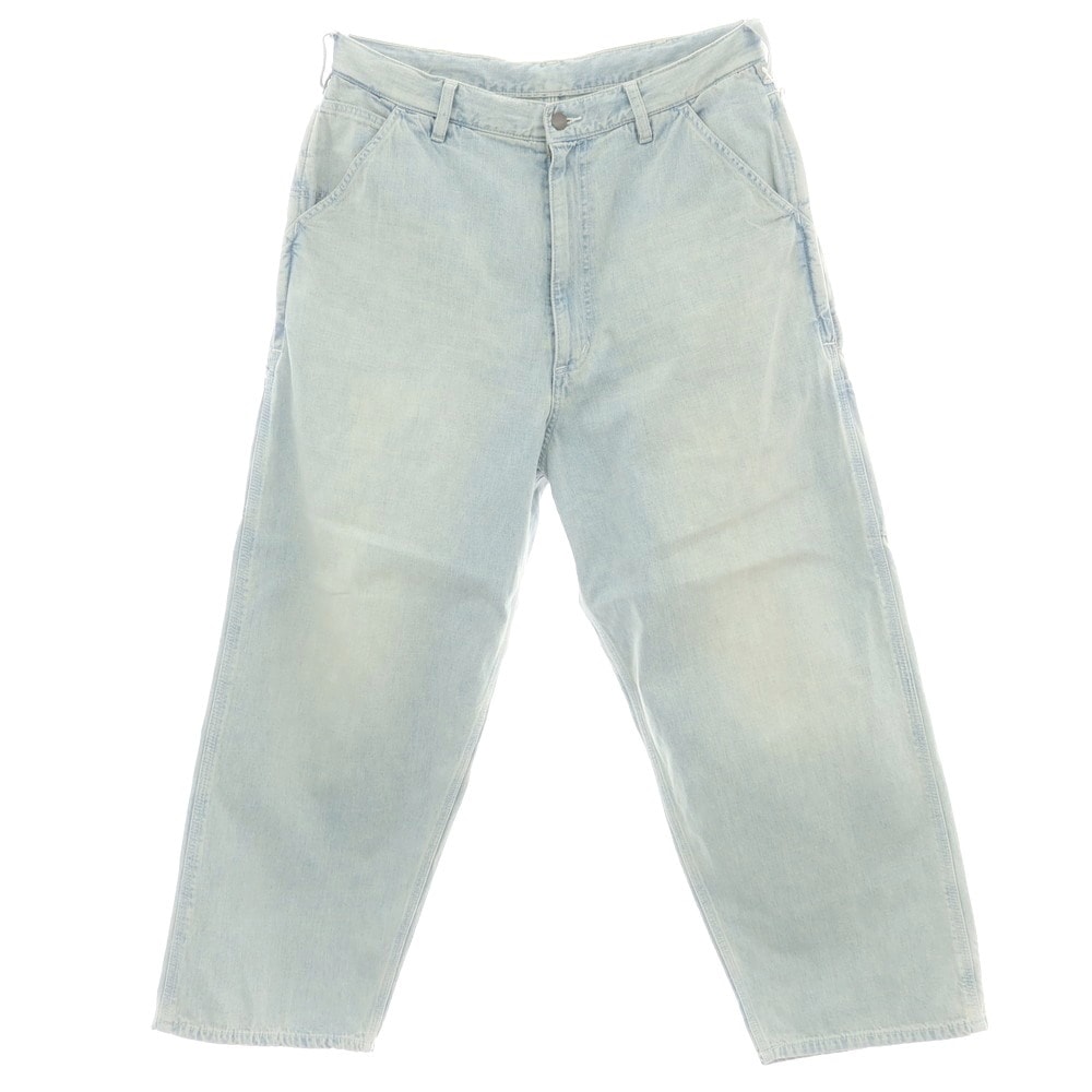 【中古】エスエスズィー SSZ コットン デニム イージー ペインターパンツ ライトブルー【サイズM】【メンズ】