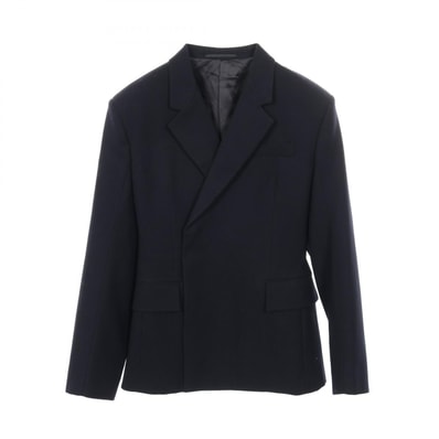 プラダ PRADA テーラードジャケット 衣料品 アウター ウール メンズ ネイビー系 【中古】