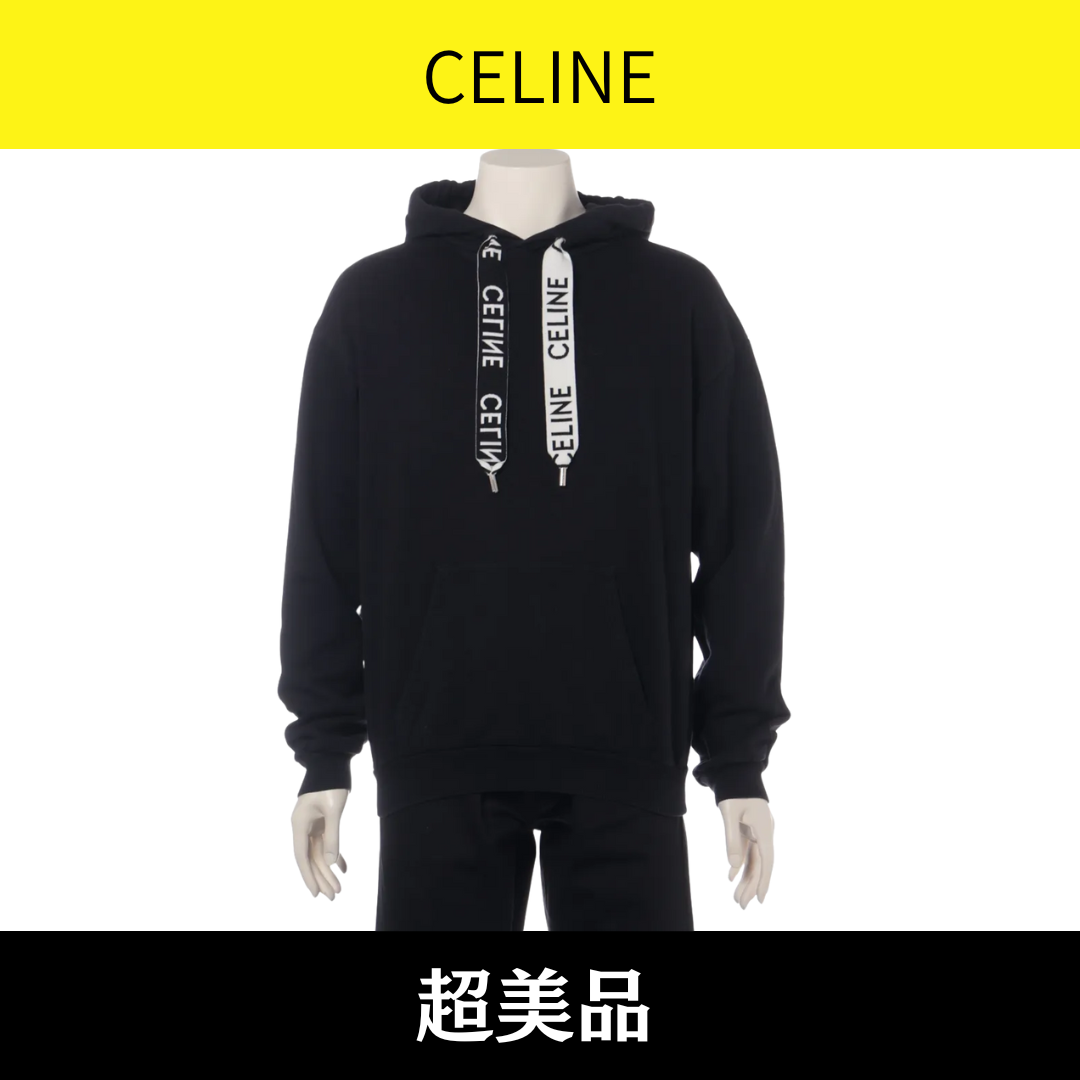 【超美品】Celine 定番 パーカー 黒 Sサイズ