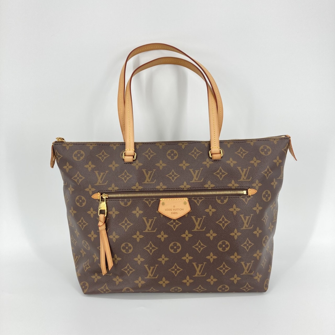 LOUIS VUITTON(ルイ・ヴィトン) モノグラム イエナMM レザー M42267 トートバッグ ブラウン×ゴールド