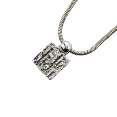 クリスチャンディオール シルバー メタル トロッター ラインストーン ネックレス ネックレス レディース Christian Dior 【中古】