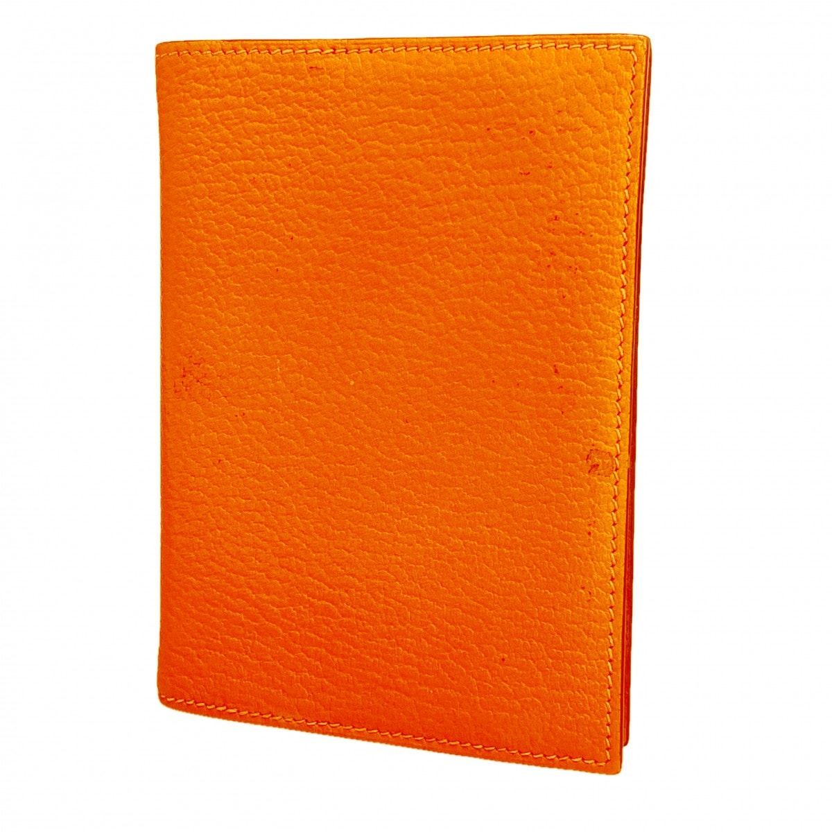 ★SALE【6fb3128】エルメス 手帳カバー アジェンダ シェブルミゾル オレンジ シルバー金具 □I刻印【中古】メンズ レディース ユニセックス